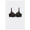 Tezenis Reggiseno Balconcino Paris Luxury Look Donna Nero