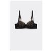 Tezenis Reggiseno Balconcino Leggermente Imbottito Wien Luxury Look Donna Nero