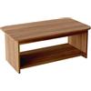LBSIGN Tavolino Da Salotto 100x50x42h Con Ripiano Chebo Noce Scuro