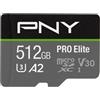 PNY PNY MicroSD Pro Elite 512GB C10 V30 P-SDUX512U3100PRO-GE