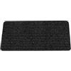 ANRO Tappeto antisporco interni Mischa Nero 80 x 40 cm | Materiale: polipropilene, retro in gomma antiscivolo, 5 mm, lavabile, per interni ed esterni