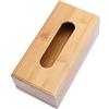 Generic Scatola dispenser di fazzoletti in legno, porta fazzoletti, dispenser per tovaglioli, per tavolo, casa e ufficio (L)