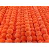 DECORATION CRAFT Decorazioni artigianali, confezione da 5 ghirlande di fiori artificiali di colore arancione scuro, 1,5 m di lunghezza, matrimoni indiani, a indiano, per la casa, foto Prop, Diwali, festival indiani