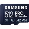 Samsung Memoria flash Samsung PRO Ultimate microSD Memory Card 512GB (Samsung MB-MY512SA - flas) [MB-MY512SA/WW]