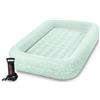 Intex 66810NP Cozy Kidz Materasso Gonfiabile Singolo per Bambini 107x168x25 cm con Pompa Manuale colore Verde