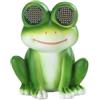 Maximex Figura da Giardino Solare Rana Blinky Eyes con Occhi LED, Statua da Giardino Resistente alle intemperie, per Giardino e terrazza, con sensore crepuscolare, 11,8 x 13,5 x 9,3 cm, poliresina