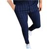 OBiQuzz Pantaloni da uomo slim fit, pantaloni chino a righe, pantaloni da lavoro, gamba dritta, sottili, casual, eleganti, lunghi e per il tempo libero