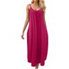 Tobysper Camicia da notte da donna, estiva, con spalline sottili, lunga, sexy, per allattamento, in cotone, oversize, pigiama
