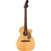 Fender Newporter Player Chitarra Elettroacustica Fishman Natural | Corpo di medie dimensioni, elettronica Fishman integrata, ideale per principianti, include lezioni virtuali