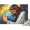ZQXJNHPKRB Persona Abbraccia Terra Puzzle 1000 Pezzi Carta per Adulti Scena Serena Puzzle per Famiglia Relax Casa Regalo Decorazione 38x26cm/1000pcs