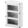 GEWISS - GW27024 Contenitore per Apparecchi System, Verticale Protetto, 12 Posti, Modulo 4X3, Grigio Ral 7035, IP40