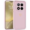 Choeeu ChoosEU Cuore Cover per Xiaomi Redmi Note 14 Pro 5G, Rosa | Custodia TPU Silicone Morbido, Disegni Elegante Colorate Love Heart Motivo, per Ragazza, Antiurto Protezione Case Copertura