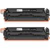 MEGOFFICE 201X Nero CF400X Cartucce Toner Compatibile per Toner HP 201X 201A 2-Nero | Toner Nero CF400X CF400A Compatibile con stampanti HP Color LaserJet Pro M252dw M252n MFP M277dw M277n M274n M277 M277c6