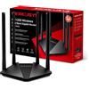 MERCUSYS MR30G Router Wi-Fi AC1200Mbps, Dual-Band, Porta Gigabit | MU-MIMO, IPTV, IPv6, Rete Ospiti, 4 Antenne Esterne da 5dBi, WPS, Porta Gigabit, Supporto IPTV, Non Supporta xDSL/FTTC/FTTS