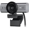 Logitech MX Brio per collaborazione e streaming Ultra HD 4K - Grafite | 1080p 60 FPS, due microfoni riduzione rumore, Show Mode, USB-C, copertura webcam, Microsoft Teams, Zoom, Google Meet