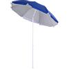 EasyComfort Ombrellone da Spiaggia Inclinabile con Fodera Riflettente, in Acciaio e Poliestere, Ø1.7x2.05 m, Blu