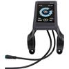 Xiuganpo Misuratore Elettrico con Display LCD con Cavo Impermeabile a 5 Nuclei, Pannello di Controllo a Grande Schermo per Manubrio da 22,2 Mm per Scooter Elettrico, Contachilometri Durevole in ABS