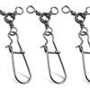 OROOTL Girelli da pesca a 3 vie, in acciaio inox, filo a croce, Duo Lock, girelle a scatto, per acqua salata, tripla girella da pesca, connettore per Waller Trolling Surf Rig