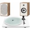 Triangle + Pro-Ject T1 EVO Phono bianco opaco + BR03 Connect rovere chiaro (lotto di 2)