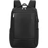 Aoking Zaino Unisex Resistente Textile Nero 30x15x42 per Uso Quotidiano e Versatile