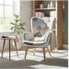 BellaHome Poltrona bellahome patch con braccioli multicolore 68x76x98 cm