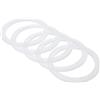 PATIKIL Cerchio Guarnizione Tenuta Silicone Bocca Regolare 70mm 10 pz | Guarnizioni Riutilizzabili No Perdita, per Barattolo Tappi Mason, Traslucido