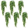 SINJEUN Confezione da 6 piante artificiali da appendere alla parete, 90 cm, per interni ed esterni, foglie finte in plastica, decorazione per camera da letto, soggiorno, giardino, corridoio