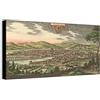 Wallazz Quadri Moderni Soggiorno Mondo, Mappamondo, Cartina Geografica - 100% Made in Italy - Stampa HD su Tela Canvas - Quadro Camera da Letto - Qualità Artigianale - 70x140 cm