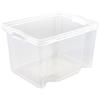 keeeper Box Contenitore con Manici integrati, Taglia: M, 35 x 27 x 21 cm, 13,5 L, Franz, Trasparente