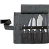 F. DICK F.DICK Leder Rolltasche 1905 5-tlg schwarz Messerset inkl. Messer - 8196800-01