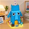 StarTech SpongeBob SquarePants - Statuetta di Squidward da assemblare - Blocchi di costruzione in ABS - Modello ispirato al cartone animato - Senza scatola - Oggetto decorativo da scrivania - Adatto a partire dai 14 anni