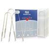 QD Essential Raschia lingua con astucci da viaggio (confezione da tre pezzi) | Evita l'alito cattivo con pulitore per lingua facile da trasportare | Pulitore per lingua 100% in acciaio inox per