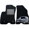 MTC Automotive Tappetini Fiat Doblo II Van dal 2010-2022, Set 4 Pezzi, Su Misura | Tappetini Auto in Moquette Nera, Battitacco Gomma Rinforzata, Bottoni Fissaggio Inclusi, Colore Nero