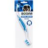 Bogadent Bogar UBO0711 Ergo Dual Brush, Spazzolino da Denti per Cani con 2 testine per la Cura dei Denti, per l'igiene dei Denti del Cane, per la rimozione del tartaro, 1 Confezione, Blu/Bianco