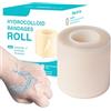 Forhome Hydrocolloid Roll 5cmx3m,Cura delle ferite Altezza Invisibili Cerotto Rotolo Impermeabili Nastro Idrocolloidale Essenziali Per Casa