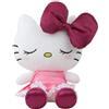 SAKAMI Sanrio Sakami - Peluche Hello Kitty 17 cm, vestito in velluto rosso, morbido peluche ufficiale Sanrio, per bambini e collezionisti