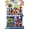 Educa - Puzzle Spidey e i suoi Fantastici Amici | 2x48 pezzi Puzzle Set | Spiderman Marvel | dai 4 anni (19678)