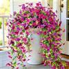 CCILAND Fiori artificiali per decorazione esterna, 2 pezzi, piante da fiori finti, resistenti ai raggi UV, fiori finti da appendere, lunghi rampicanti rampicanti per casa, portico, giardino, patio