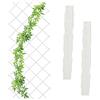 Relaxdays Grigliato in Legno per Rampicanti, 180x90 cm, Set 3 Tralicci Allungabili Piante da Giardino e Balcone, Bianco
