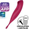 SATISFYER CONNECT SATISFYER - TWIRLING PRO+ ESTIMULADOR Y VIBRADOR APP ROJO