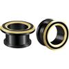 BCughia 2 Pezzo Tappi Orecchini 6-25mm Acciaio inossidabile Tunnel Plug Piercing Cerchio Cavo Dilatatore Lobo Flesh Tunnel