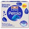 Lines petalo blu assorbente notte 9 pezzi