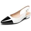 DREAM PAIRS Scarpe da donna con tacco basso | Scarpe comode da 2,8 cm per il lavoro quotidiano, scarpe décolleté a punta chiusa con fionda sul retro