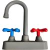 NIDONE Accessori per lavello giocattolo, rubinetto da cucina in plastica di simulazione, parte di ricambio del modello di lavello da gioco per giochi di ruolo prescolare all'aperto, grigio