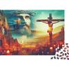 ZQXJNHPKRB Scena religiosa Gerusalemme Puzzle 1000 Pezzi Gioco di Puzzle 1000 Pezzi Carta Notte Meditazione Concentrazione Puzzle per Famiglia Decorazione Casa 70x50cm/1000pcs