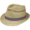 LIPODO Harvester Stripes Cappello Trilby di Paglia Prodotto in Italia Unisex Primavera Estate
