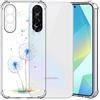 Choeeu ChoosEU Trasparente Cover per Samsung Galaxy A36 5G, Blu Dente di leone | Sottile TPU Silicone Trasparente Custodia, Disegni Colorate Fiore Fiori Motivo, per Ragazza, Antiurto Protettiva Morbido Case