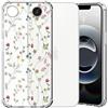 Choeeu ChoosEU Trasparente Cover per iPhone 17e / 16e con Fiori, Colorata | Sottile TPU Silicone Trasparente Custodia, Disegni Colorate Fiore Fiori Motivo, per Ragazza, Antiurto Protettiva Morbido Case