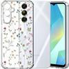 Choeeu ChoosEU Trasparente Cover per Samsung Galaxy S25 con Fiori, Colorata | Sottile TPU Silicone Trasparente Custodia, Disegni Colorate Fiore Fiori Motivo, per Ragazza, Antiurto Protettiva Morbido Case