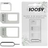 Smart 3-in-1 Noosy (nano SIM su scheda Micro SIM + scheda micro SIM su standard + scheda nano SIM per standard -) Kit adattatore per tutti gli smartphone (Apple/Samsung/Sony/HTC/Nokia/ecc).
